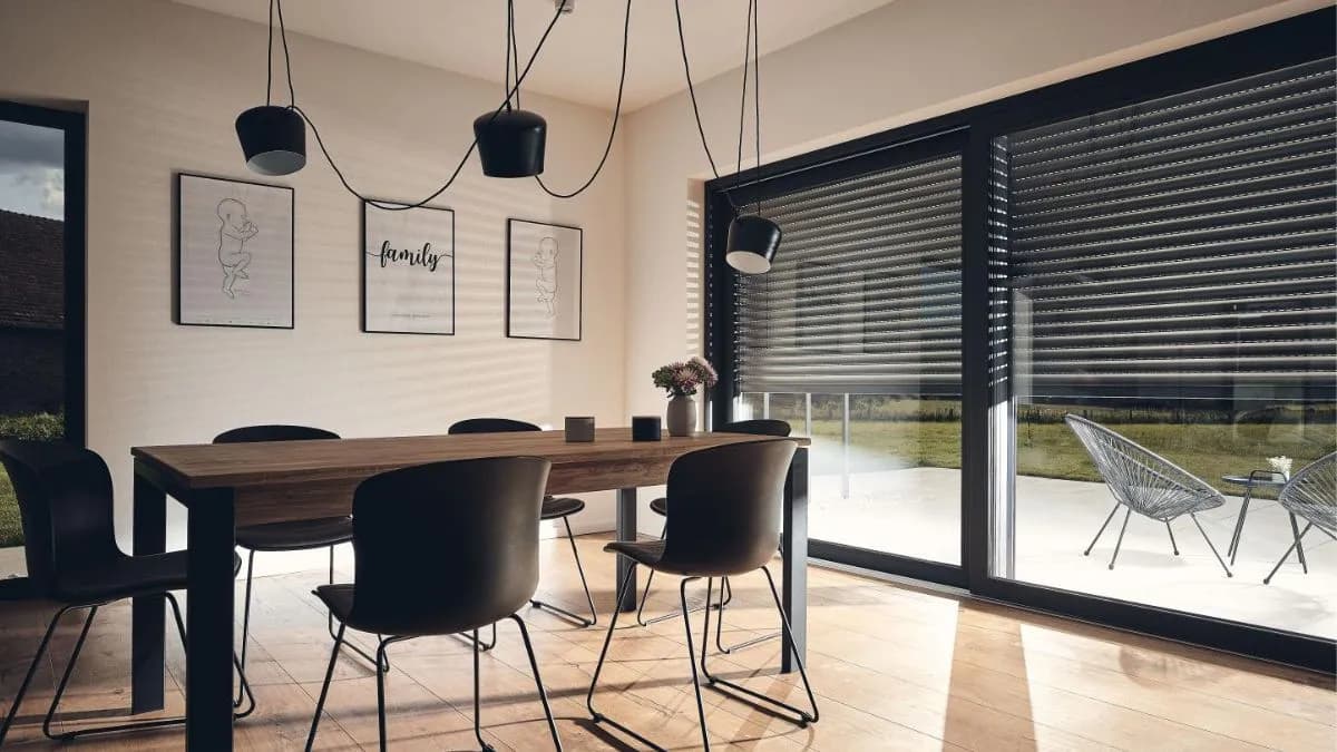 Roma External Venetian Blinds on Modern Facade