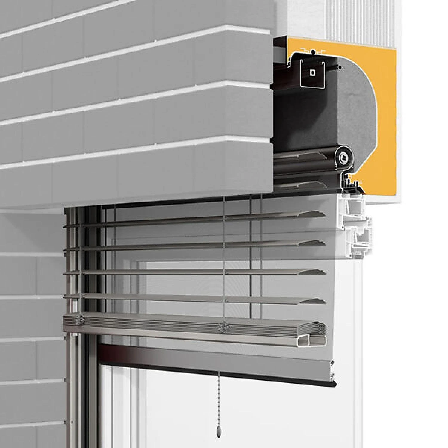 ROMA integrated top-mounted external venetian blind — Aufsatzkasten for new construction