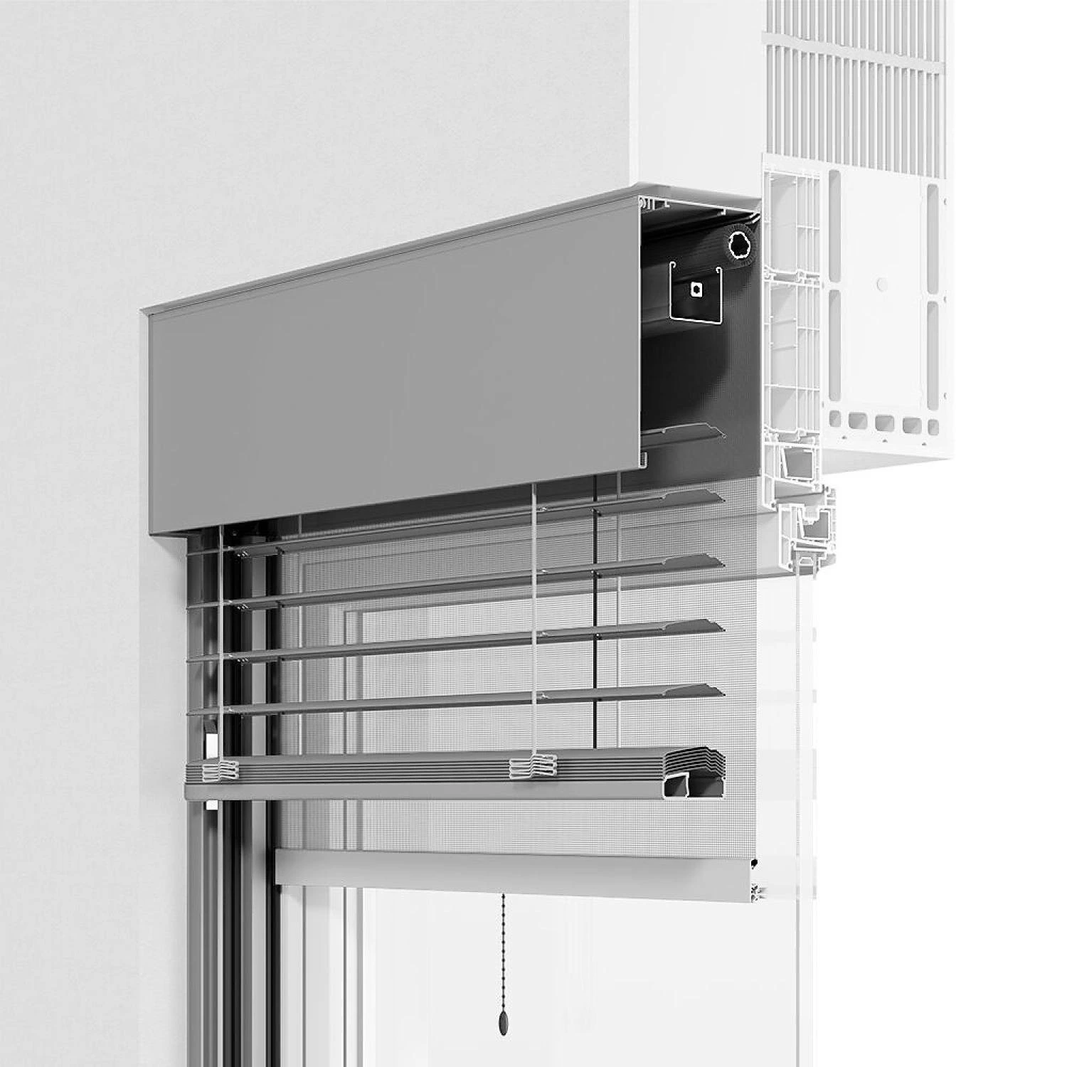 ROMA module external venetian blind — prefabricated unit for commercial and series construction